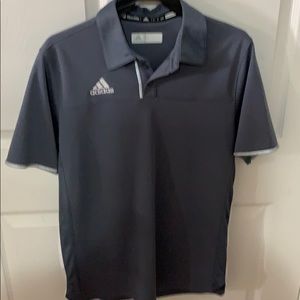 Adidas Gray Short Sleeve Polo